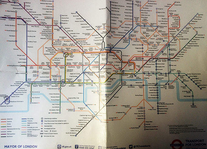 Lontoon metrokartta