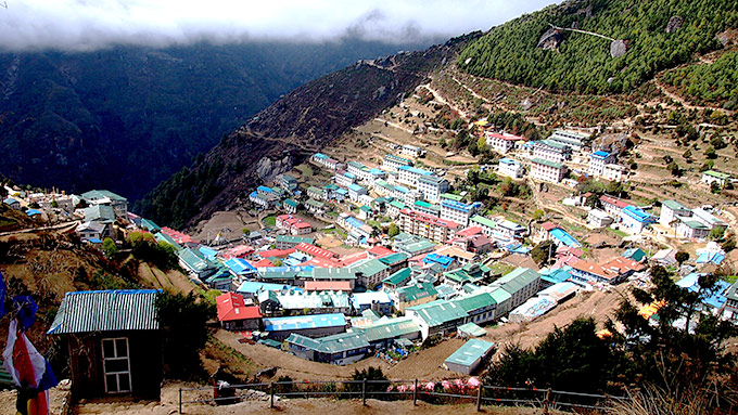 Namchen kylä Nepalissa