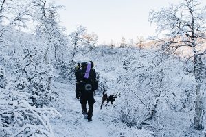 talvivaellus kävellen