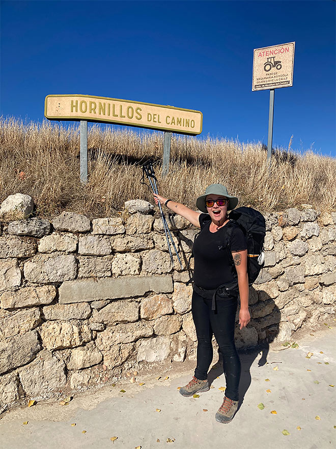 Kohti Hornillos del Caminoa ja San Bolin majapaikkaa, jossa tähtitaivas oli niin kirkas että näimme Linnunradan.